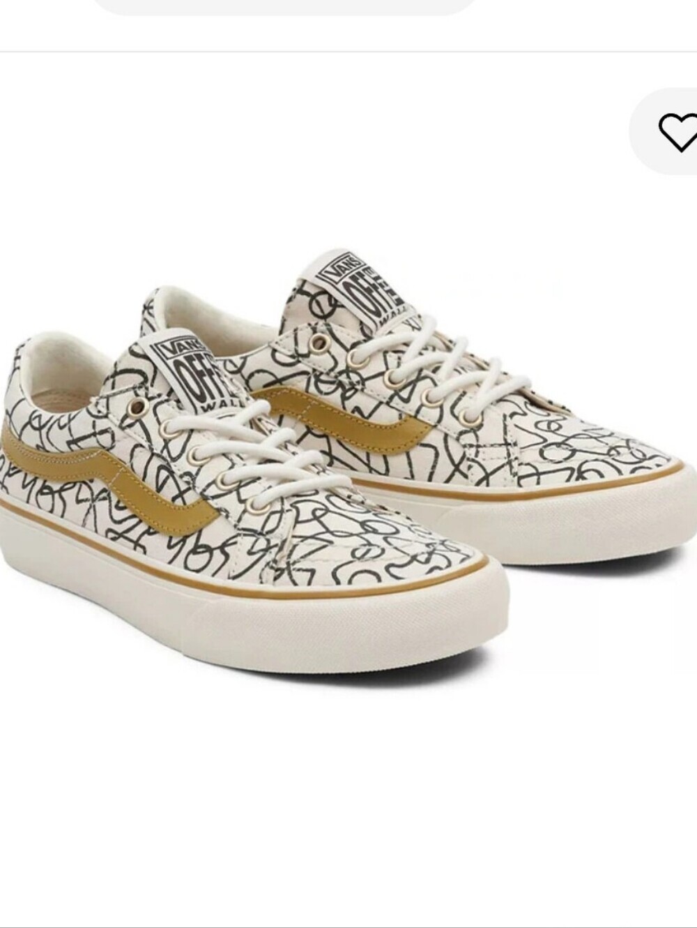 Vans Texured Waves X SK8 Marshmallow Abstract Low-Top Sneakers - Picture 1 of 14